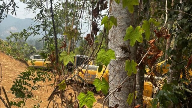 Sejumlah alat berat bersembunyi usai penggerebekan tim Polda Sulsel. Sejumlahbalat berat yang beroperasi di tambang emas ilegal yang berlokasi di DAS Suso, Bajo Barat, Kabupaten Luwu, diamankan.